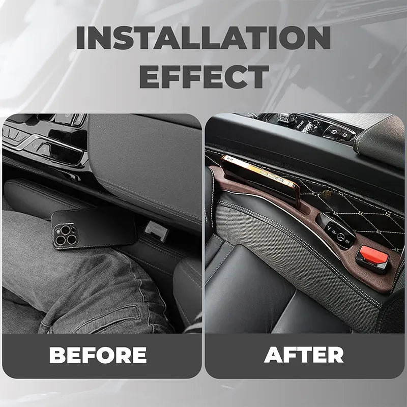 🔥Hot Sale 50% OFF🔥 Universal Car Seat Gap Filler Strip – Anti-Drop Pad with Seatbelt Slot